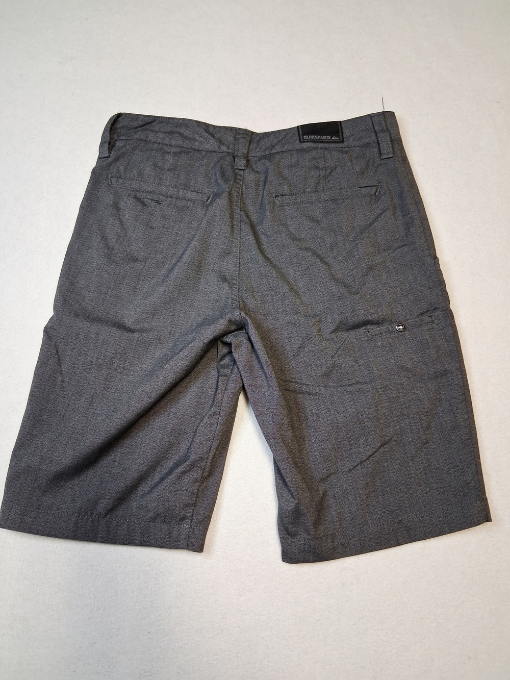 Quiksilver Men's Dark Gray Flat Front Shorts - Picture 5 of 7